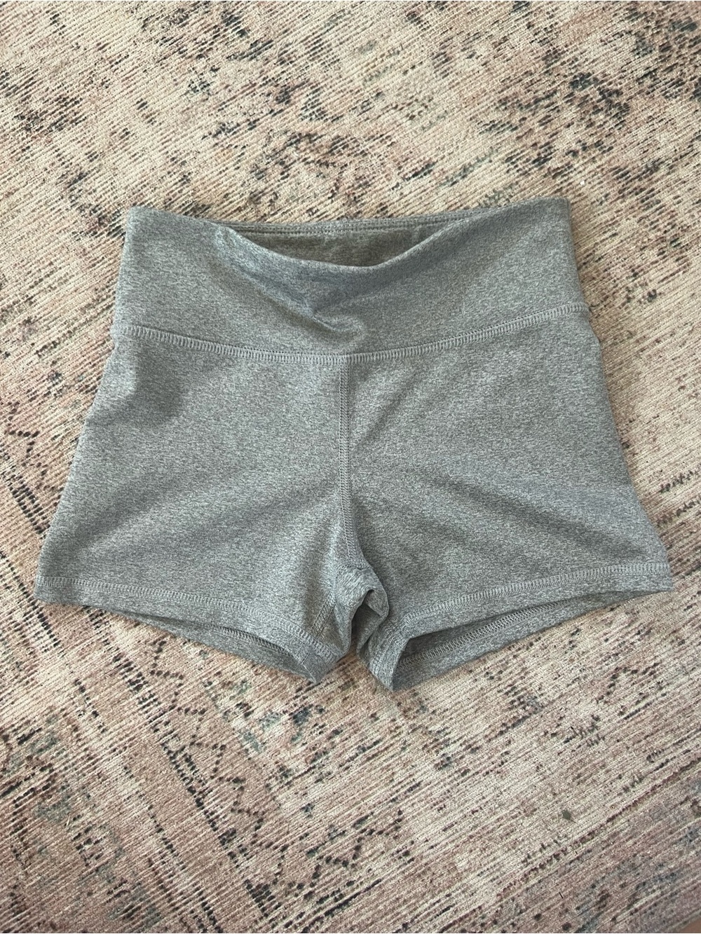 Old Navy Heather Gray Girls' Stretch Athletic Shorts